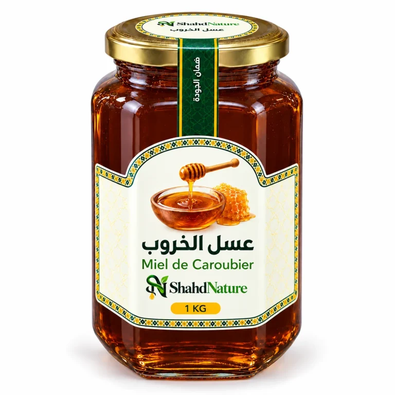 عسل الخروب - 1 كغ — برطمان شهد نيتشر
