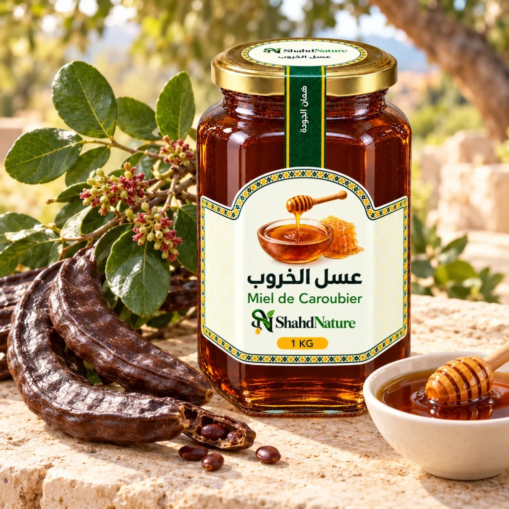 عسل الخروب - 1 كغ — الأزهار التي يُجنى منها العسل