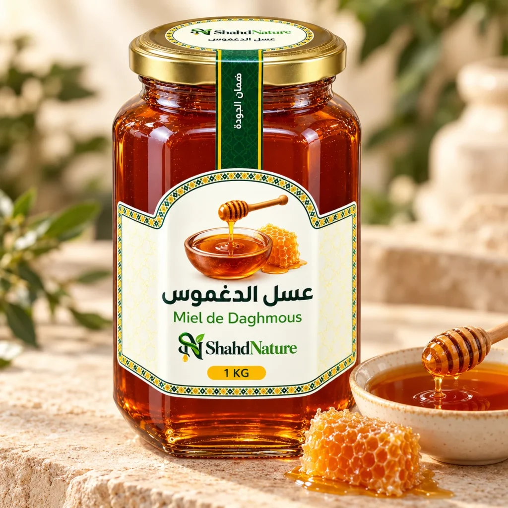 عسل الدغموس - 1 كغ — العسل مع قرص الشهد