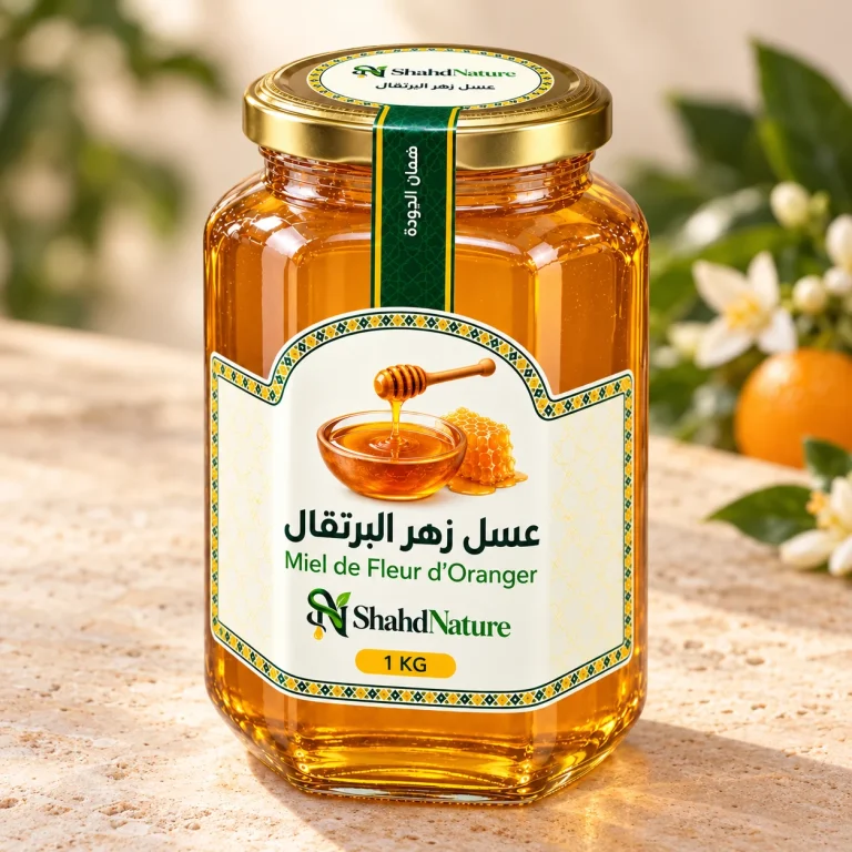 عسل زهر الليمون - 1 كغ — صورة جانبية للبرطمان