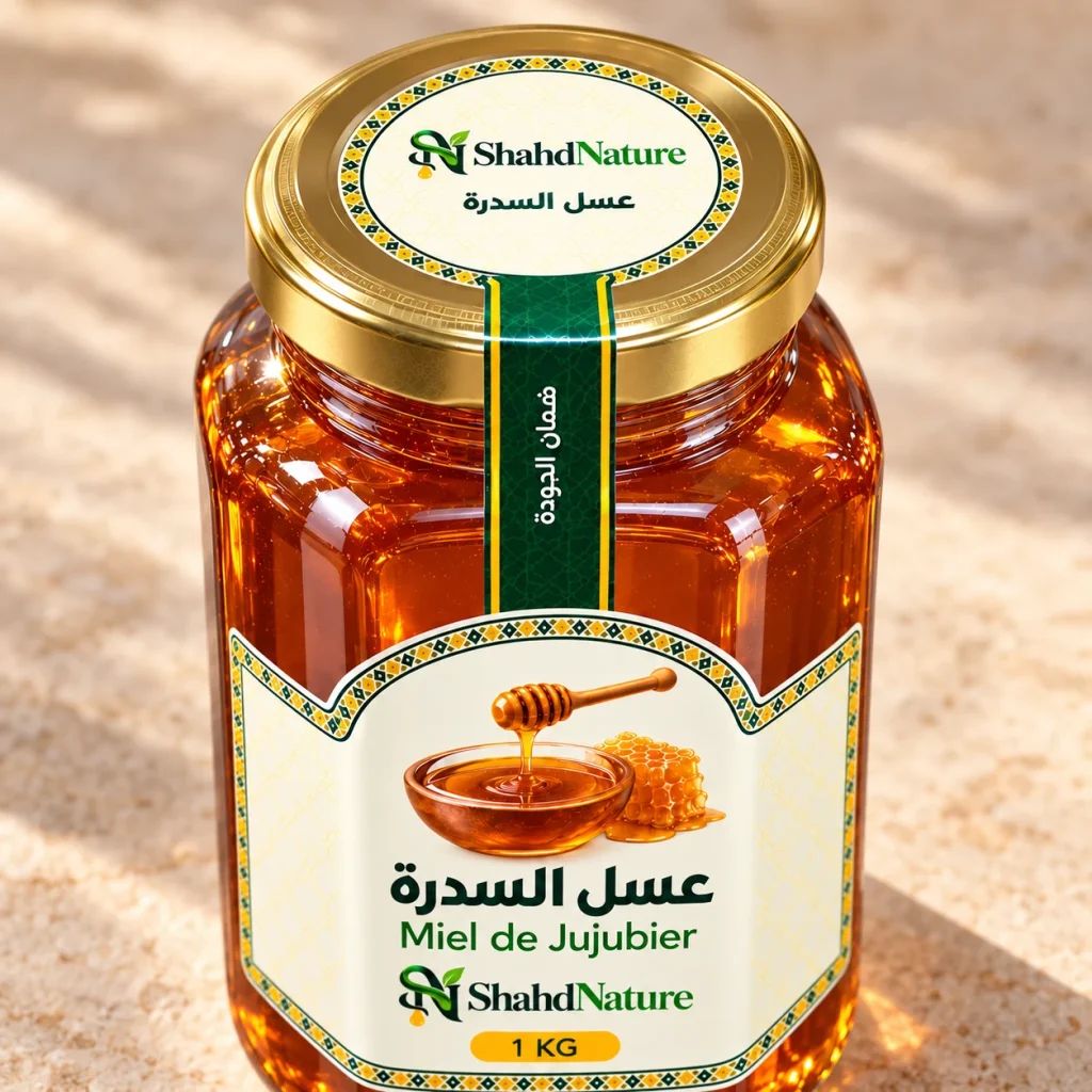 عسل السدرة - 1 كغ — الغطاء وختم الجودة